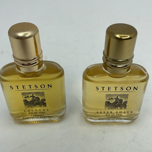 New Vintage Stetson After Shave & Cologne By Coty Bottle .5 FL.OZ - Picture 7 of 7